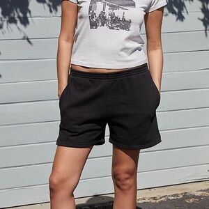 Brandy Melville Rosa black sweat shorts